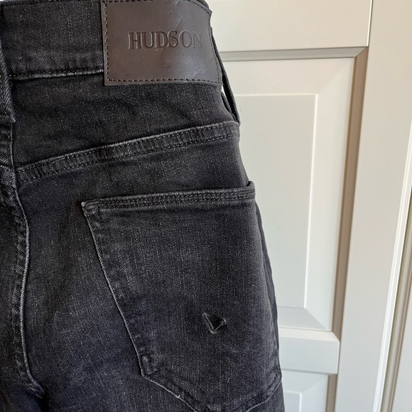 Hudson Blake Slim Straight Black Jeans size 30, 32L - Picture 7 of 16
